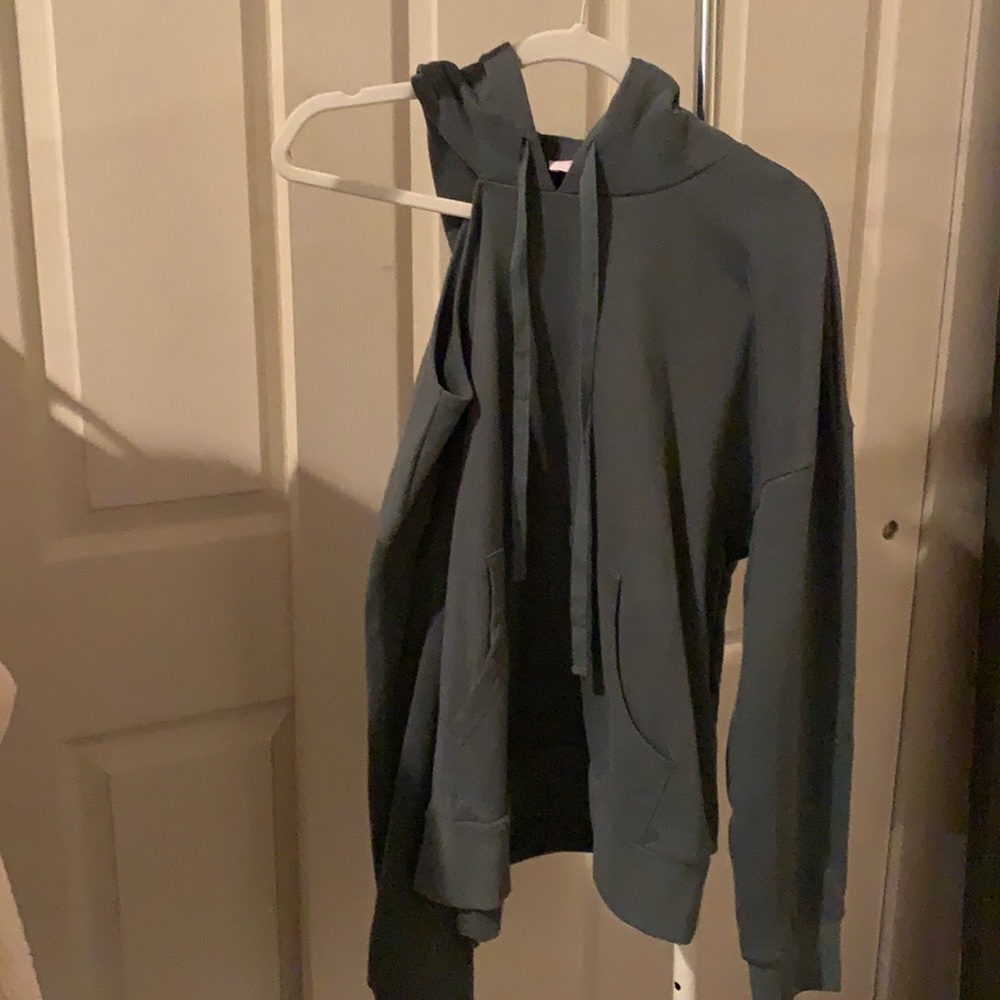 One sided Cold Shoulder Hoodie